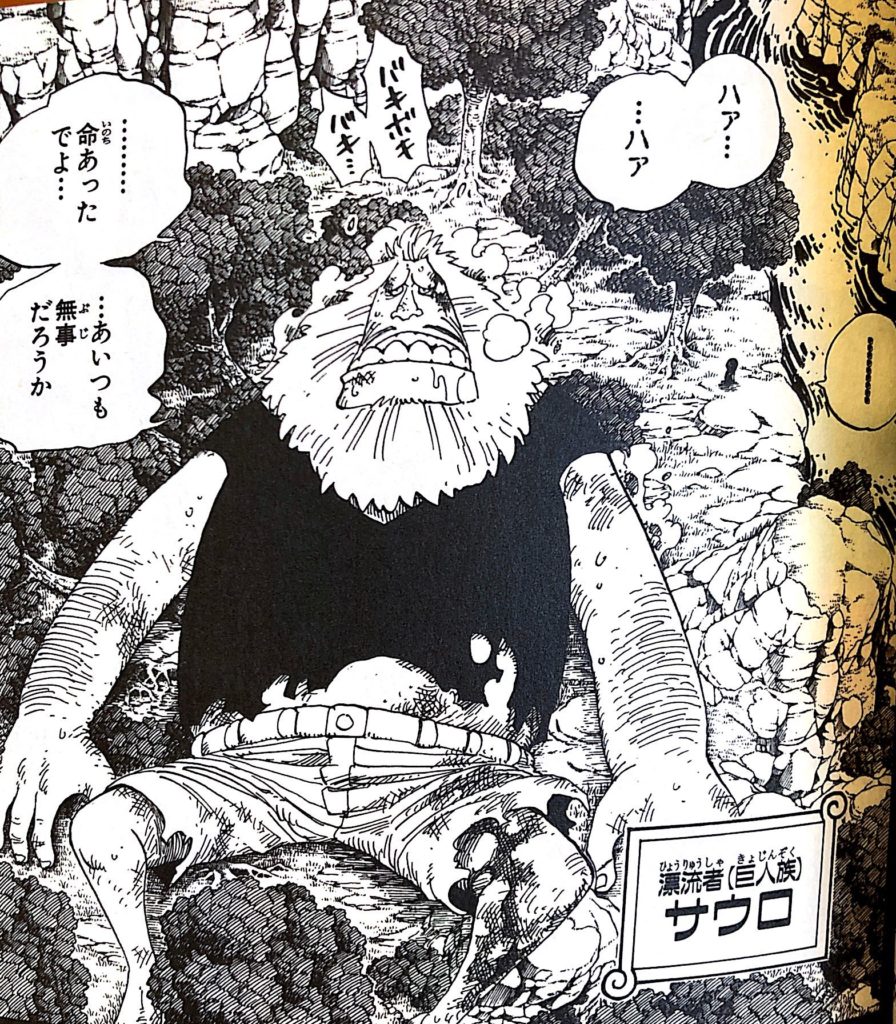 オハラに流れ着いた巨人サウロ